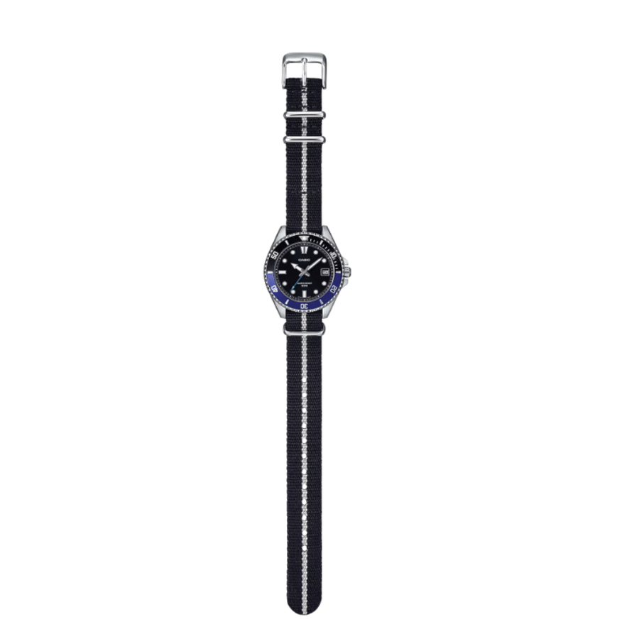 Reloj Casio Mini Marlin Duro MDV-10C-1A2V Nato Batman - Dando la Hora ...