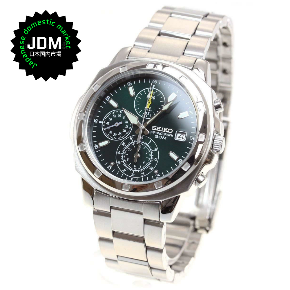 Reloj Seiko Chronograph SND411P1 Quartz Acero JDM 40mm