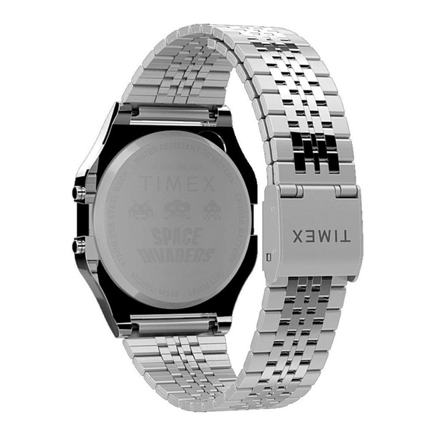 Reloj Timex Vintage T80 x Space Invaders TW2V30000 Plateado
