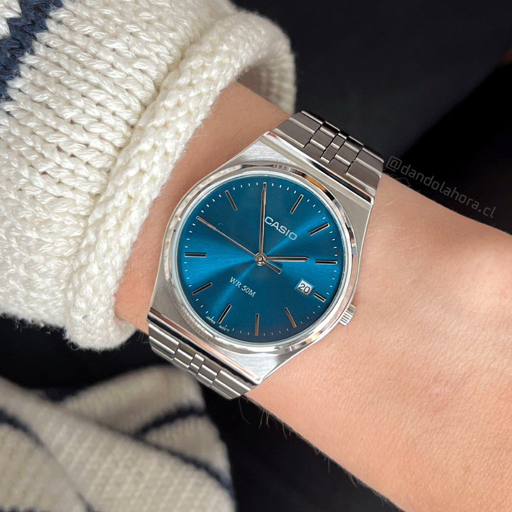 CASIO Vintage Analog Blue Stainless Steel | MTPB145DC-2A2V