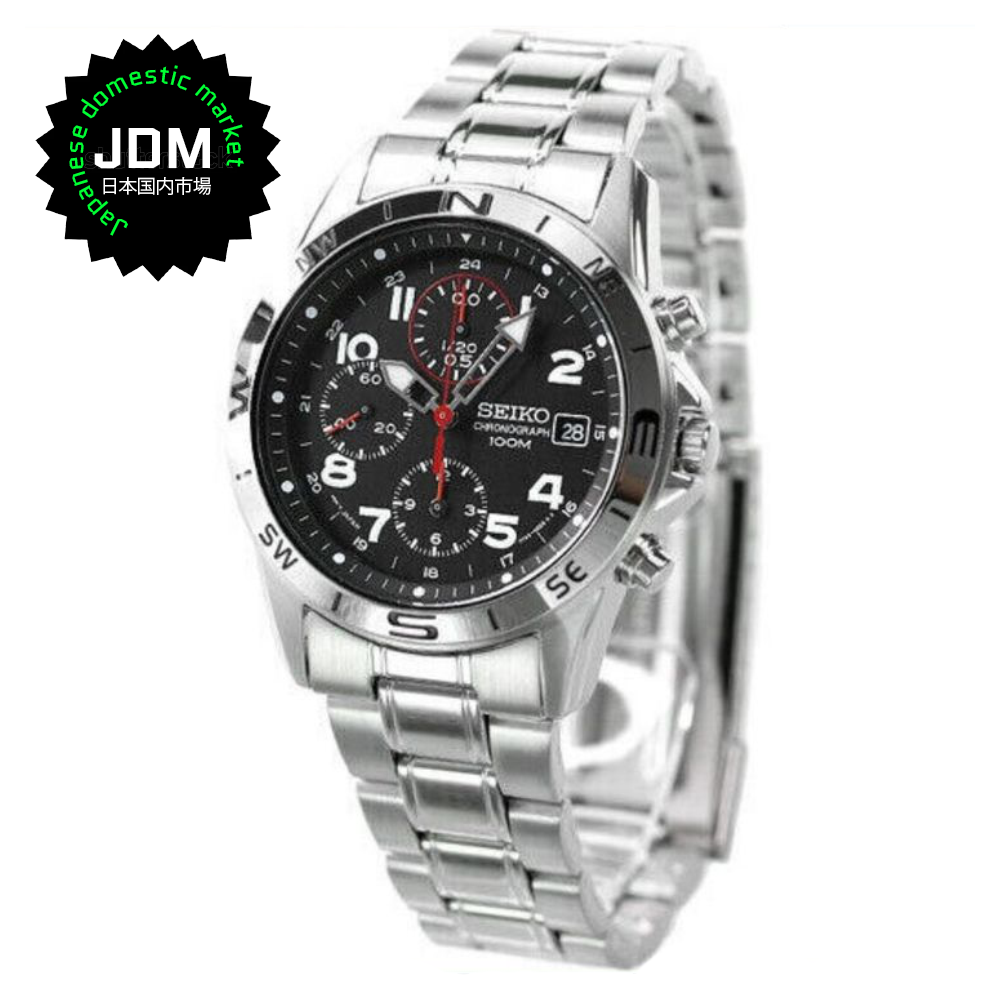 Reloj Seiko Chronograph SND375P1 Quartz Acero JDM 38mm