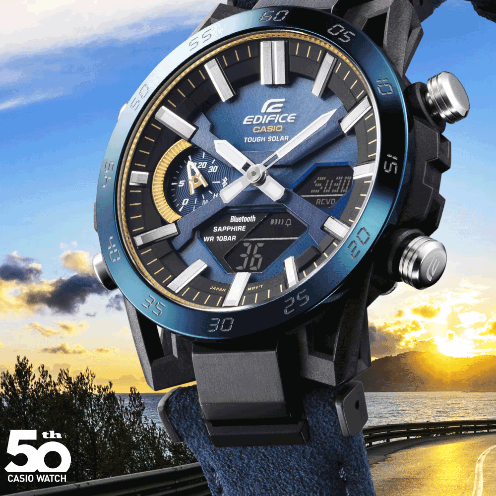 Reloj Casio Edifice ECB-2000SS-2A Bluetooth 50.º Aniversario Sapphire
