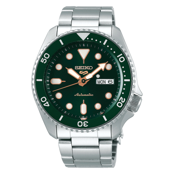 Reloj Seiko 5 Análogo Automático SRPD63K1 Verde Metálico 42,5mm