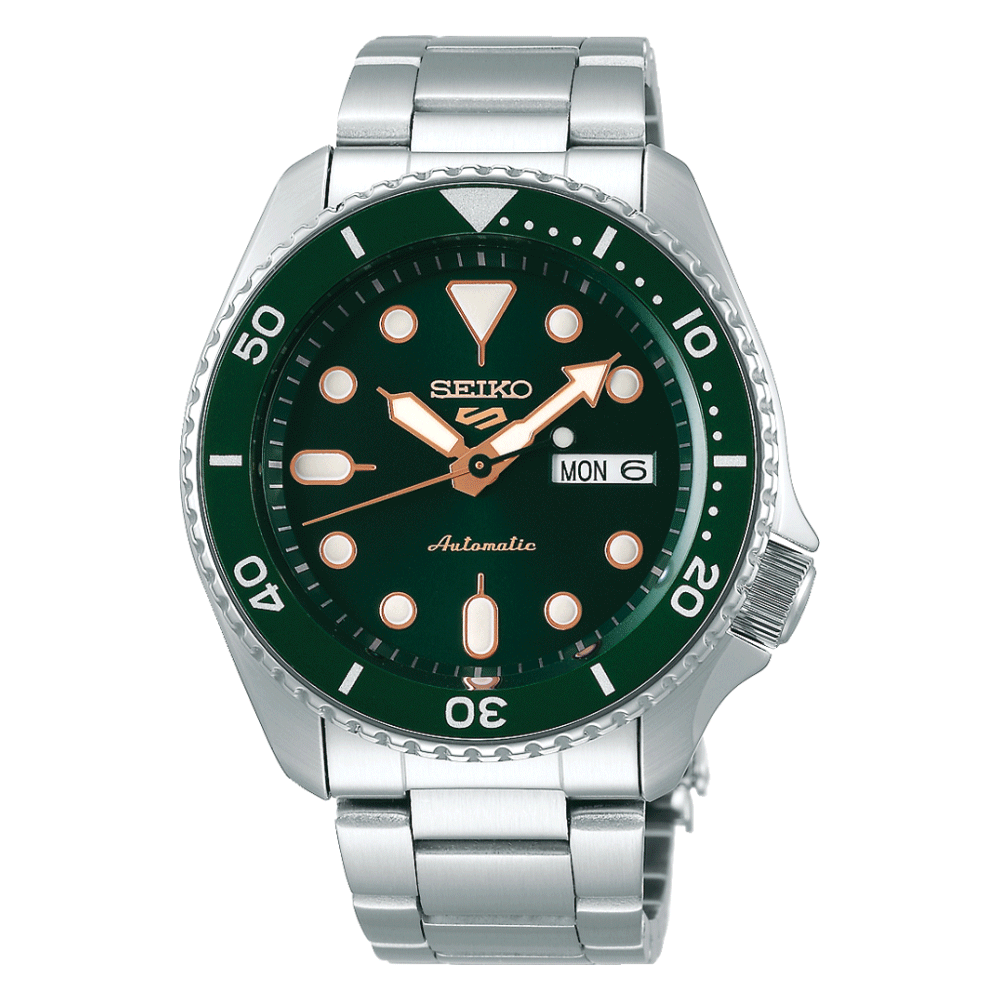 Reloj Seiko 5 Análogo Automático SRPD63K1 Verde Metálico 42,5mm