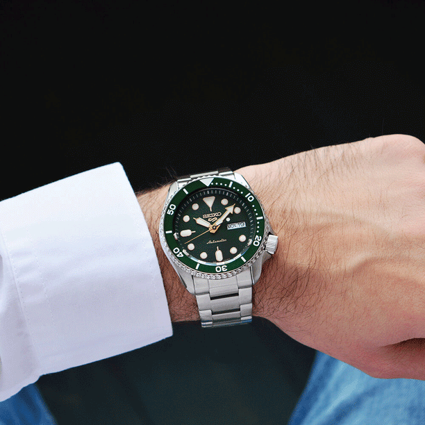Reloj Seiko 5 Análogo Automático SRPD63K1 Verde Metálico 42,5mm