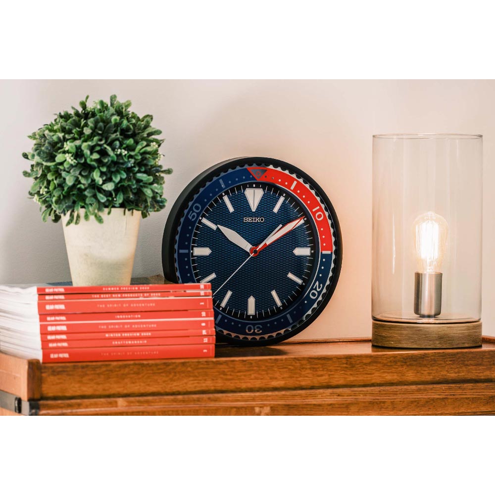 Reloj de Pared Seiko Clocks QXA791JLH SKX 12" Pepsi