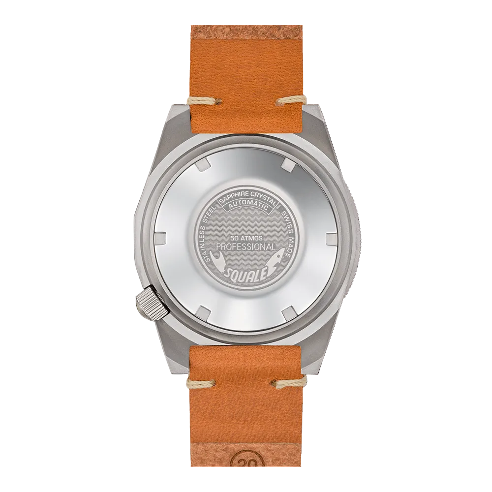 Reloj de buceo Squale 1521BLUEBL.PC Azul Correa de Cuero 42mm