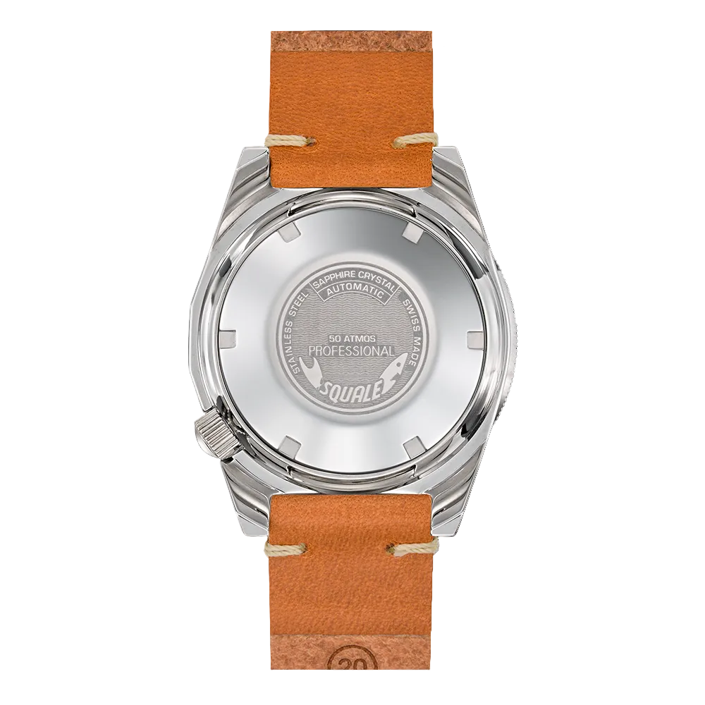 Reloj de buceo Squale "Sunray Blue" 1521OCN.PC Azul Correa de Cuero 42 mm