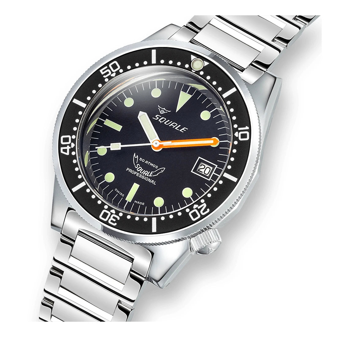 Reloj de buceo Squale 1521CL.SQ20L Negro 42 mm