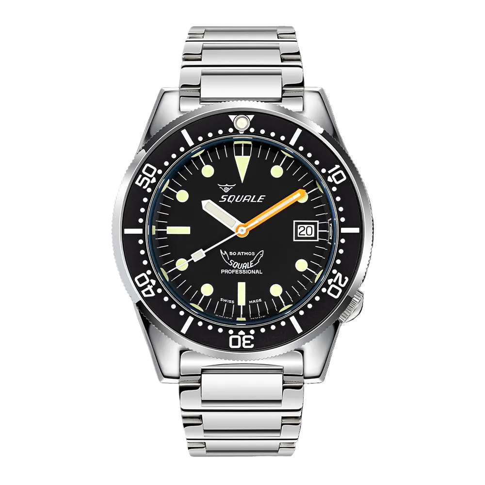 Reloj de buceo Squale 1521CL.SQ20L Negro 42 mm