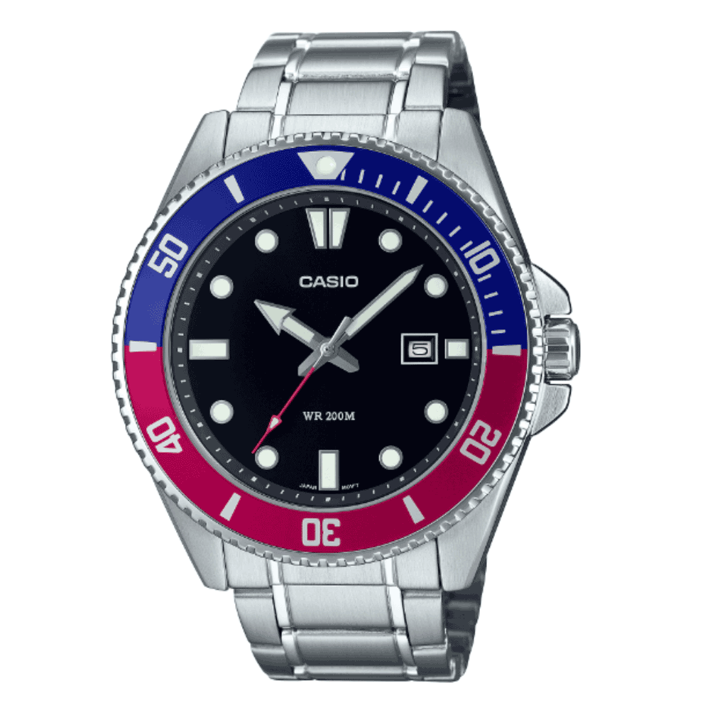 Reloj Casio Submariner Marlin Duro MDV-107D-1A3V Pepsi Buceo