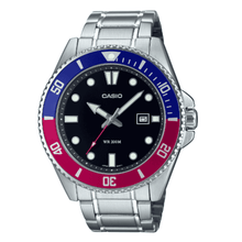 Reloj Casio Submariner Marlin Duro MDV-107D-1A3V Pepsi Buceo