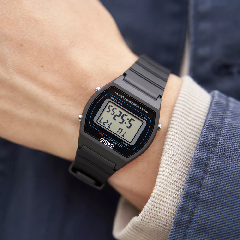 Casio W 202-1AVEF Orologio Digitale Retro - LED, Cronometro, Allarme, Impermeabile 5 Bar - Foto 9