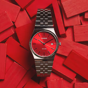 Reloj Casio Análogo MTP-B145D-4A2V Rojo 35mm
