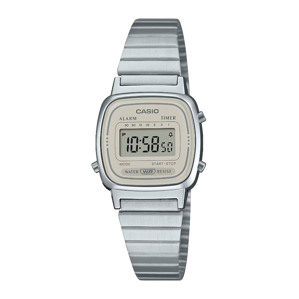 Reloj Casio Vintage LA-670WEA-8A Plateado