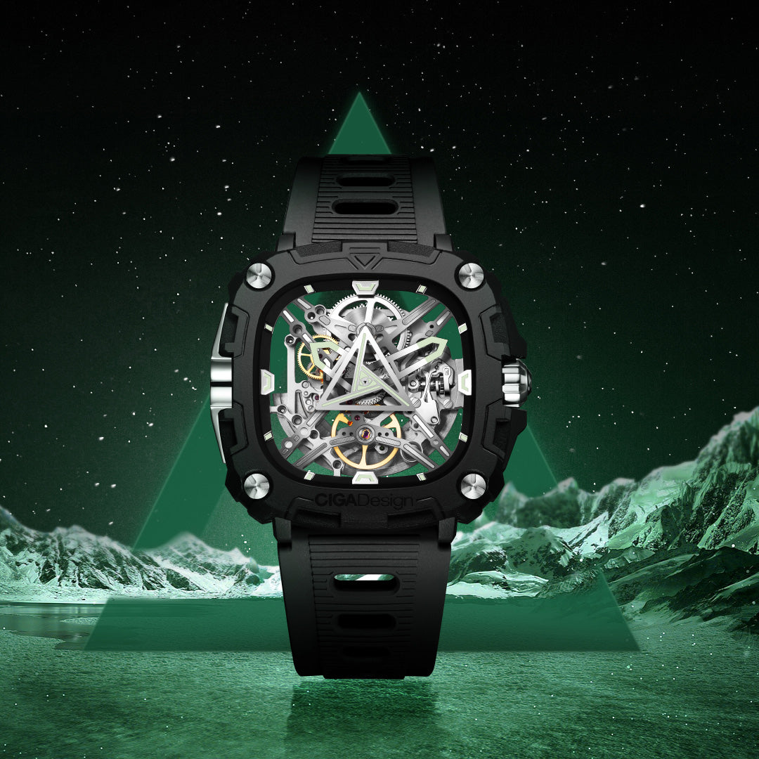 Reloj Ciga Design X Series Eyes of Horus Automático Acero 48mm Negro/Plateado