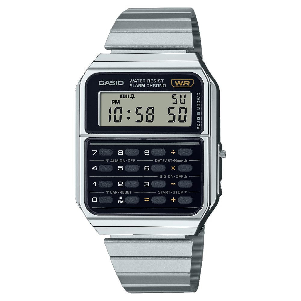 Reloj Casio Mujer Blanco Calculadora CA53WF-8B