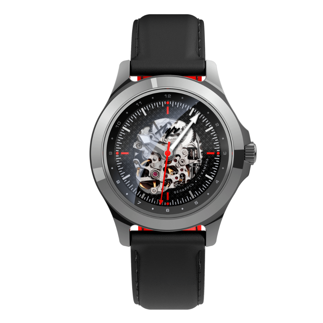 Reloj Luch Skeleton 337060337 Fabricado en Bielorrusia 41mm