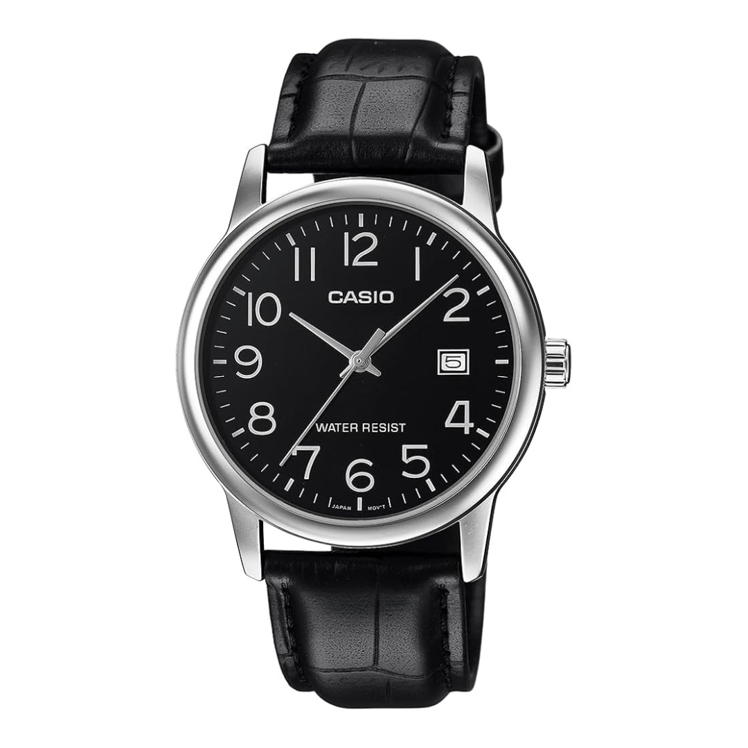 Reloj Casio Análogo MTP-V002L-1B Correa de Cuero