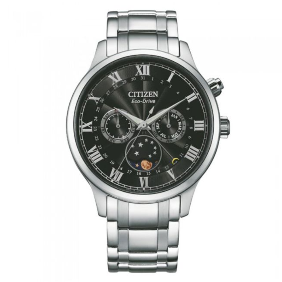 Reloj Citizen AP1050-81E Moonphase Eco-Drive Sapphire Made in Japan 42mm