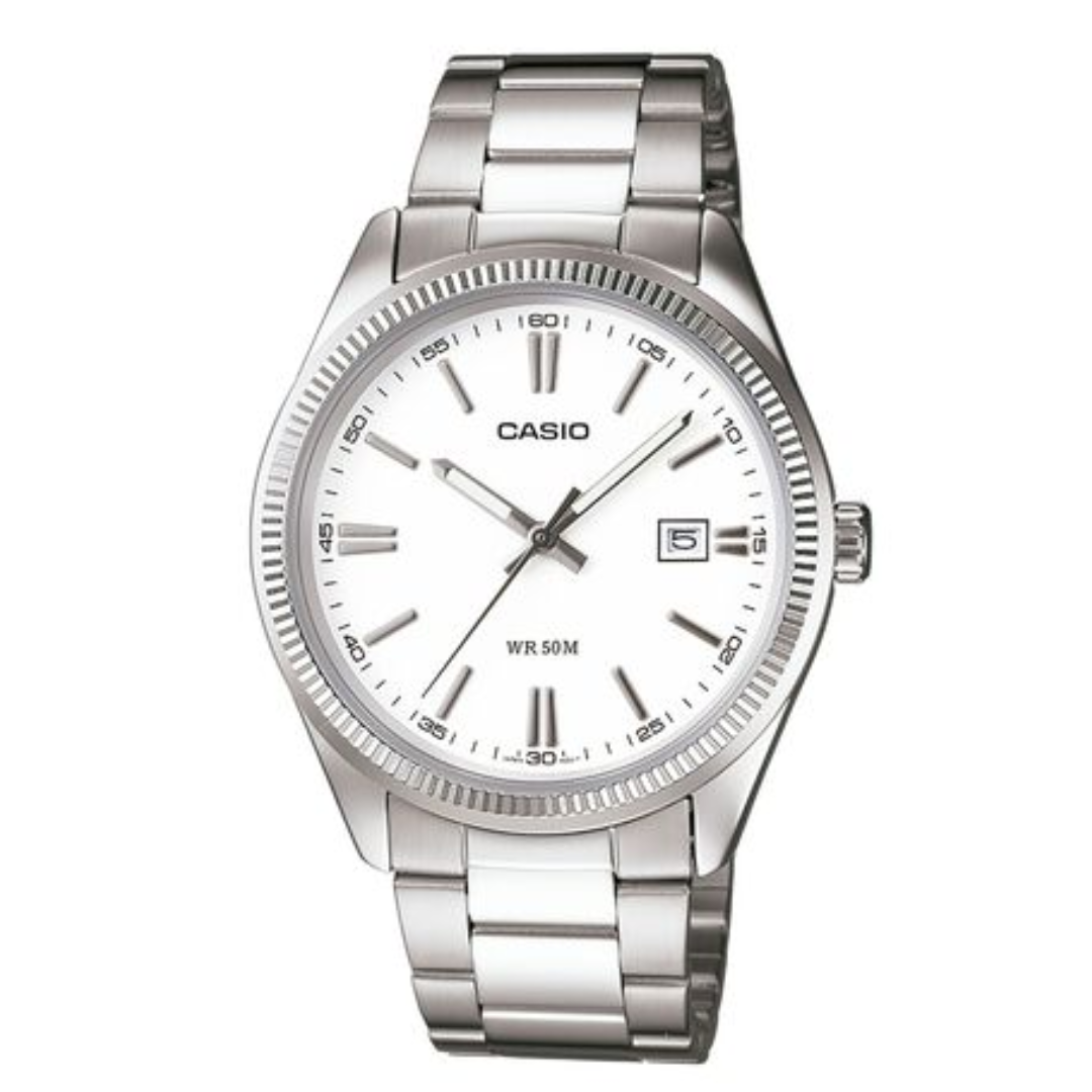 Reloj Casio Análogo MTP-1302D-7A1V Blanco 38,5mm