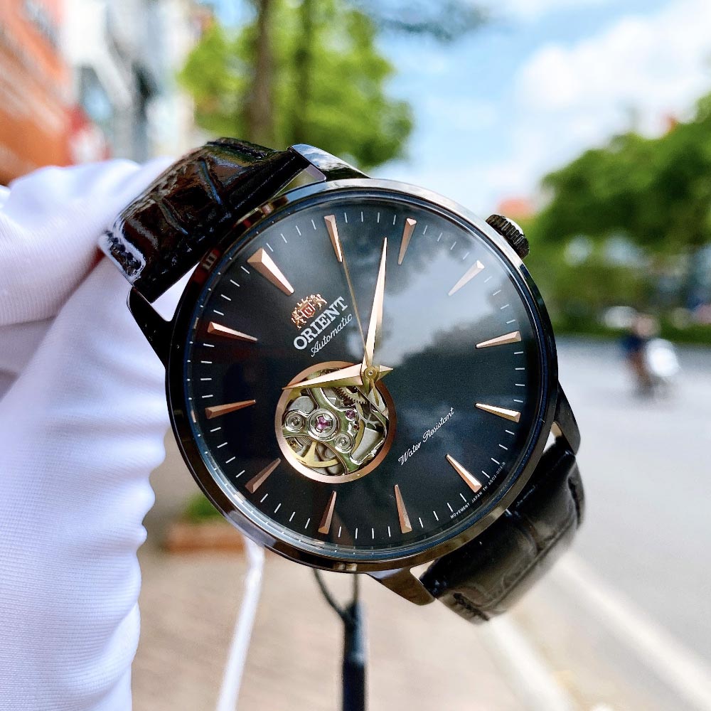 Reloj Orient FAG02001B0 Automático Open Heart Negro 41 mm - Dando
