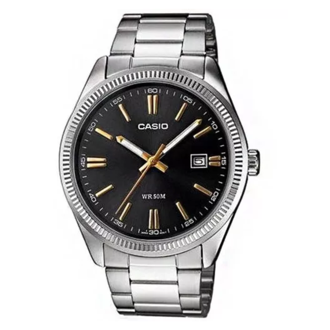 Reloj Casio Análogo MTP-1302D-1A2 Negro 38,5mm