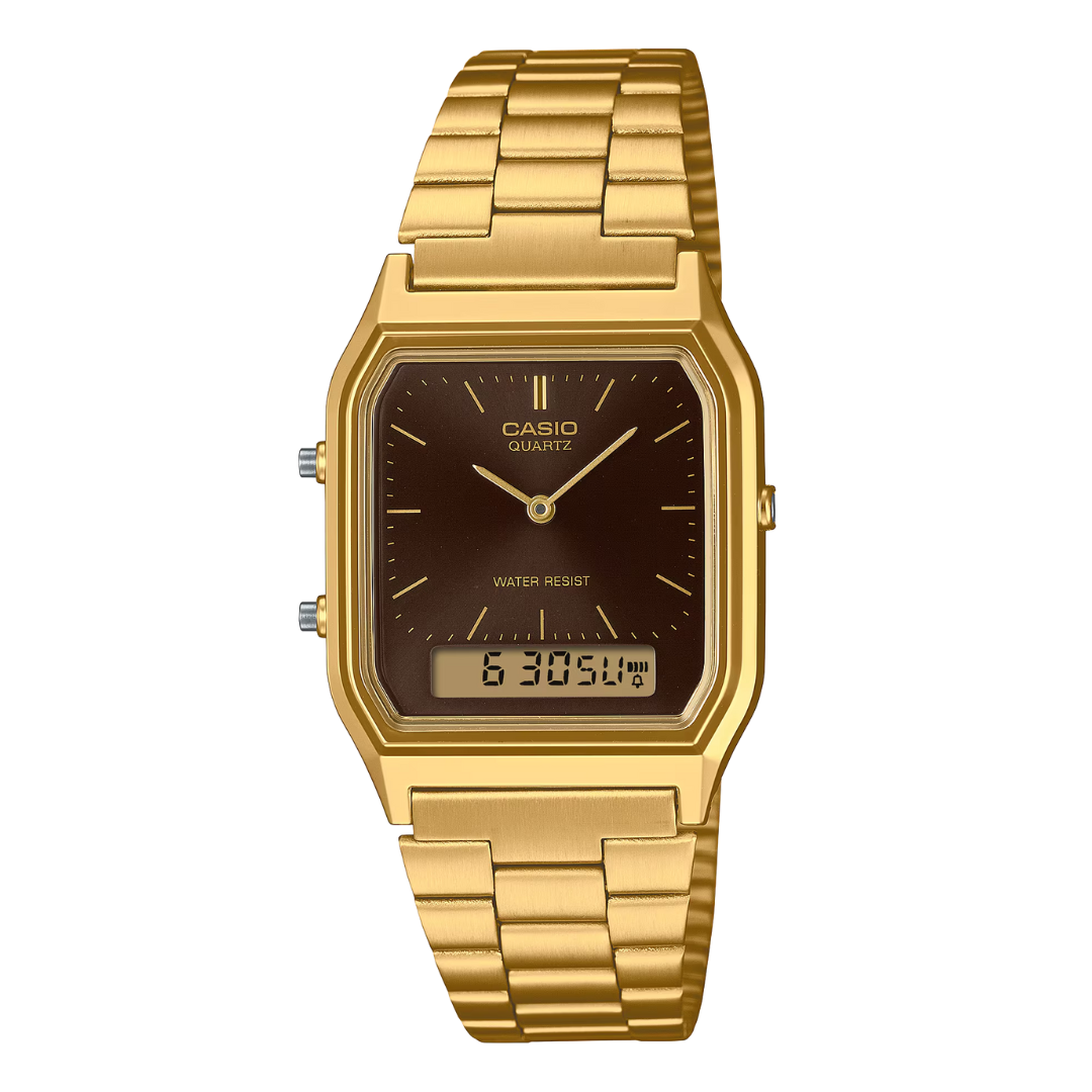 Reloj Casio Vintage AQ-230GA-5A Dorado Numérico