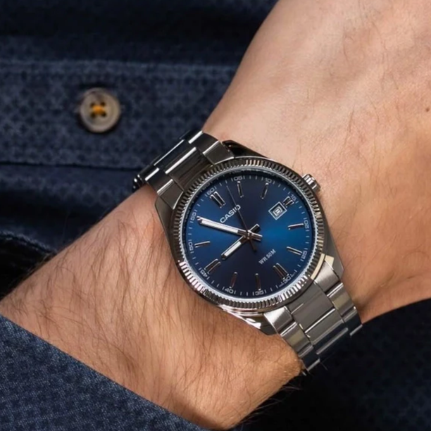 Reloj Casio Análogo MTP-1302PD-2A Azul 38,5mm