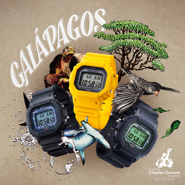 Reloj Casio G-Shock GW-B5600CD-1A3 Charles Darwin Galápagos Edición Limitada