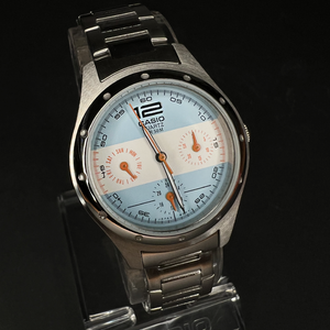 Reloj Casio Argentino LTF-300D-2A Plateado Dial Albiceleste NOS