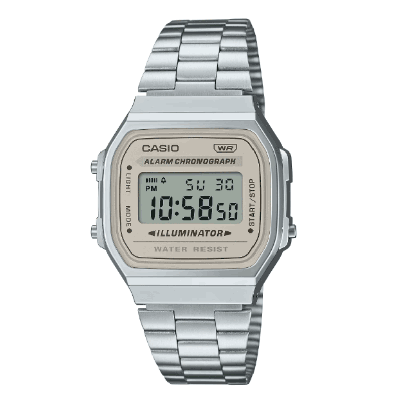 Reloj Casio A168WGG-1B Digital Gris Retro
