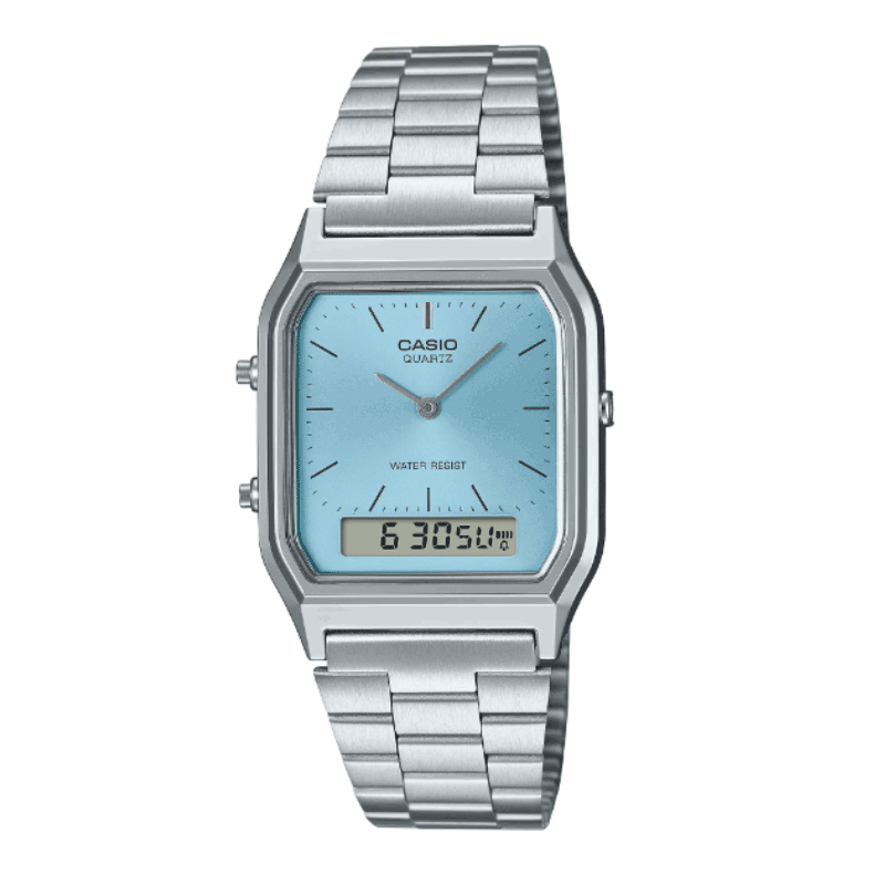 Reloj Casio Vintage AQ-230A-2A1MQY Analogo Digital Ice Blue