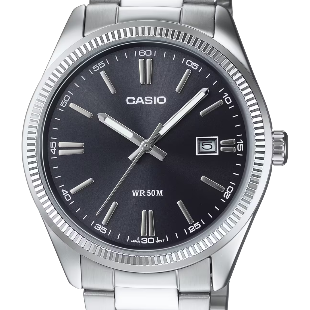Reloj Casio Análogo MTP-1302D-1A1JF Negro 38,5mm JDM
