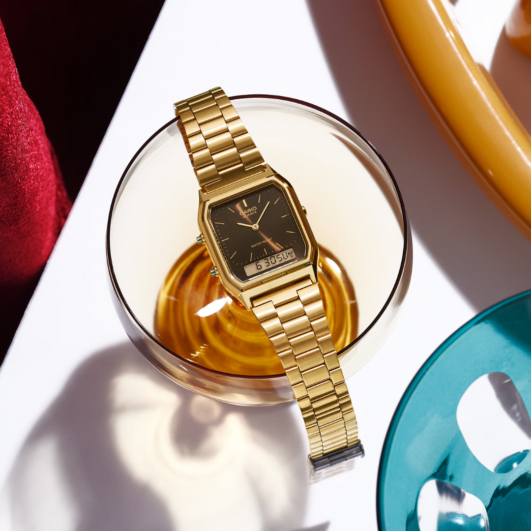 Reloj Casio Vintage AQ-230GA-5A Dorado Numérico