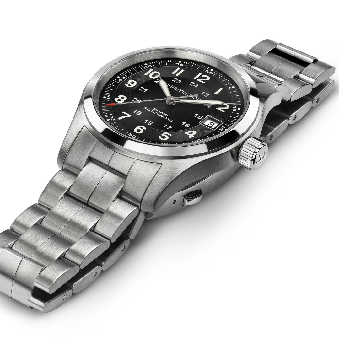 Reloj Hamilton H70455133 Khaki Field Automático 38mm Negro