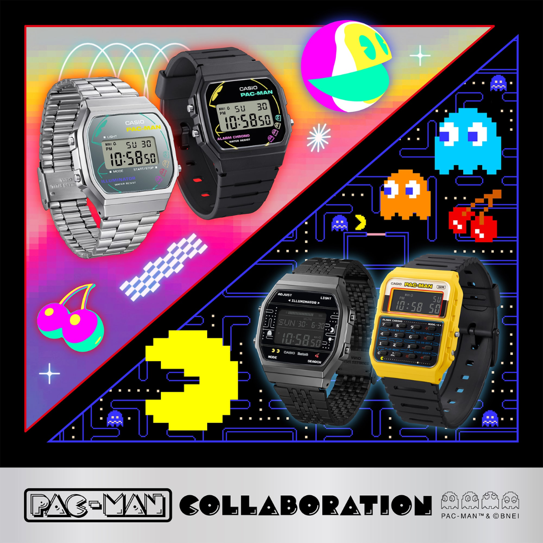 Reloj Calculadora Casio Vintage CA-53WPC-1BDR PAC-MAN