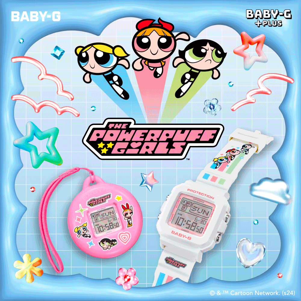 Reloj Casio Baby-G + Plus BGD-10KPP-7JR 10BAR Las Chicas Superpoderosas JDM