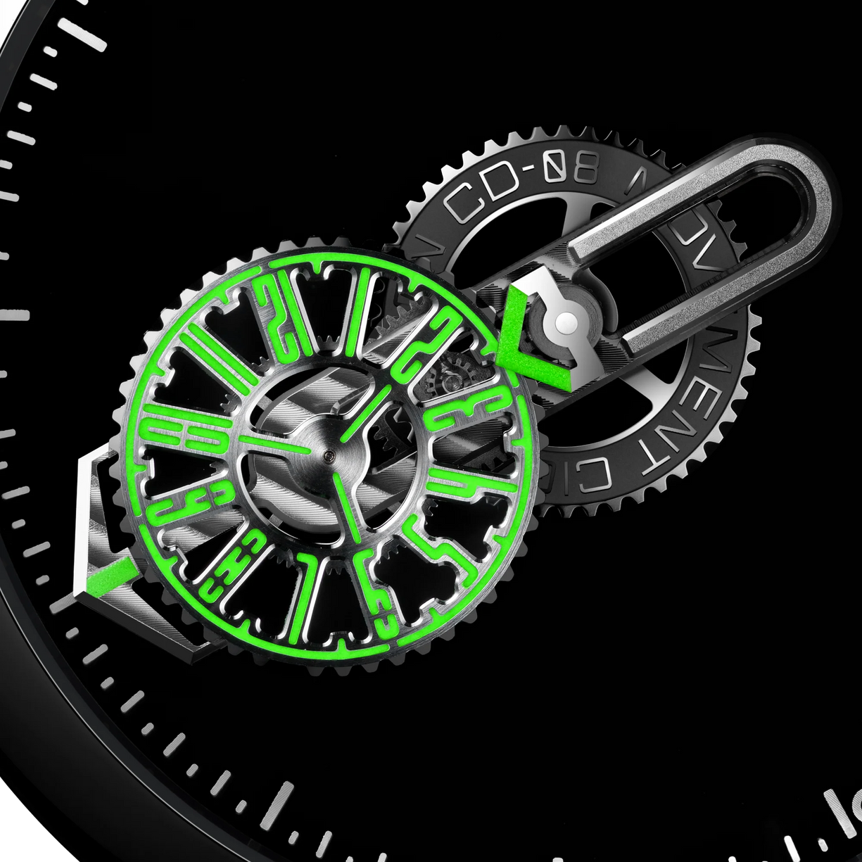 Reloj Ciga Design Time Cipher Automático Acero 45mm Super Black
