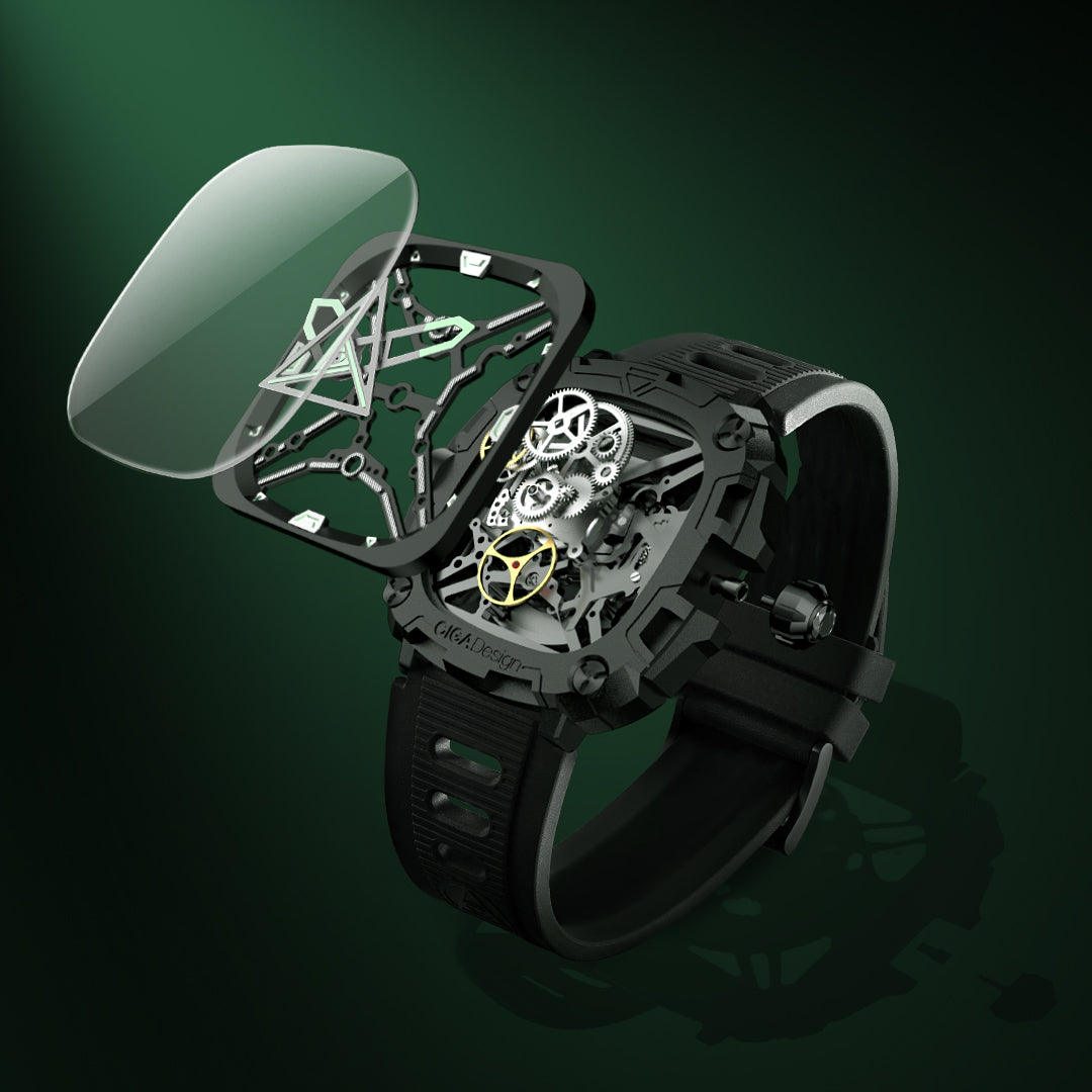 Reloj Ciga Design X Series Eyes of Horus Automático Acero 48mm Negro