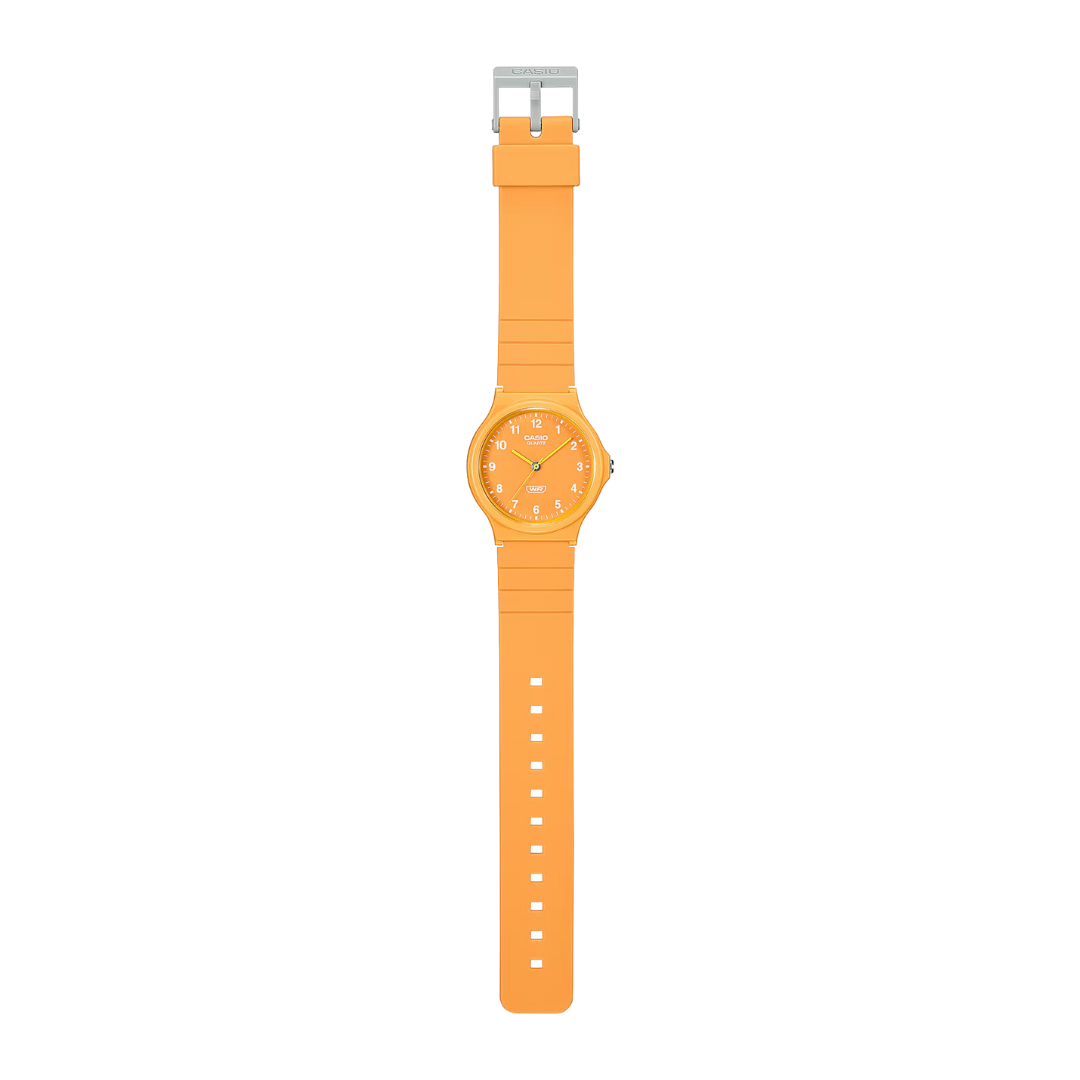 Reloj Casio Vintage MQ-24B-9B Bio Resina Amarillo Números
