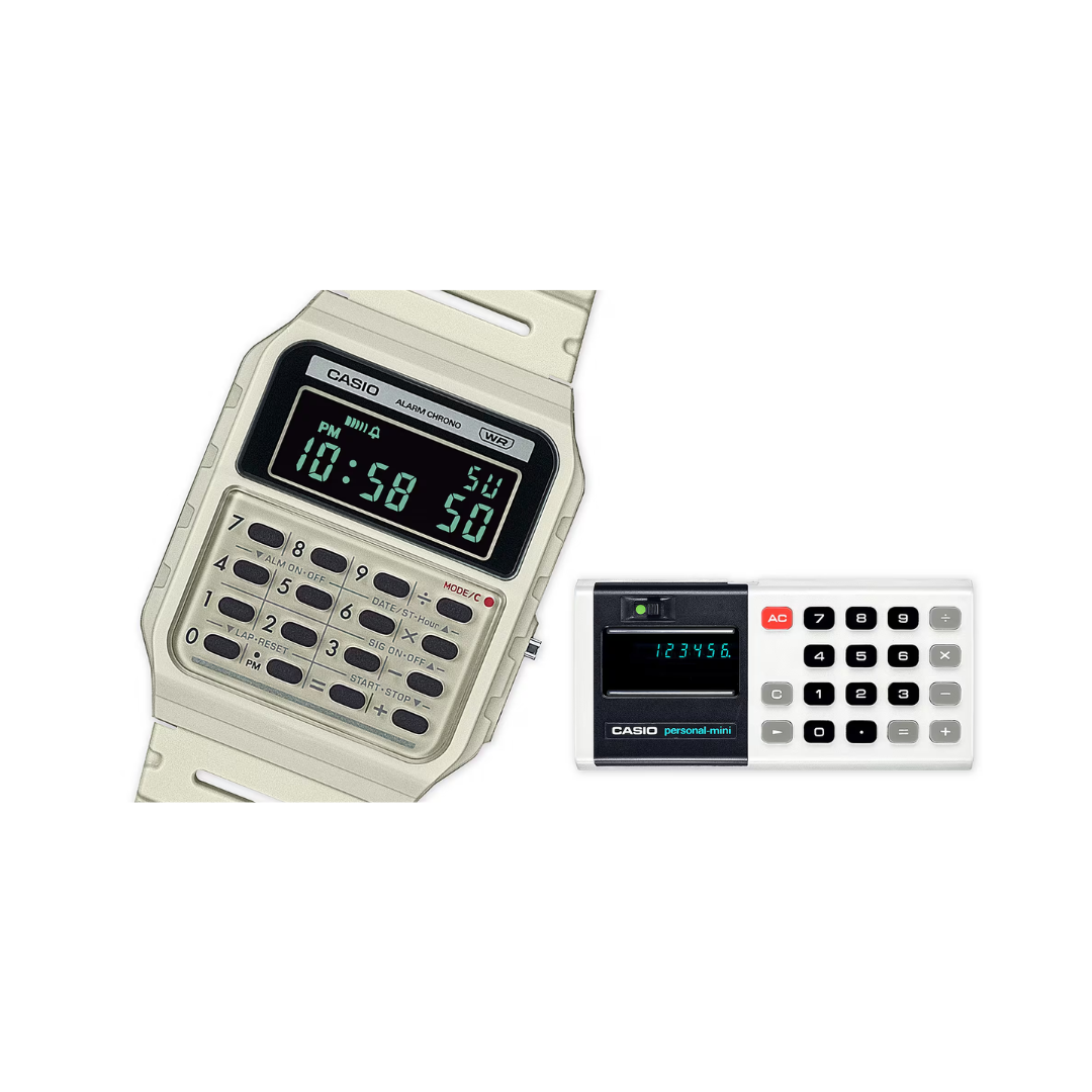 Reloj Calculadora Casio Vintage CA-53WB-8B Blanco 1972