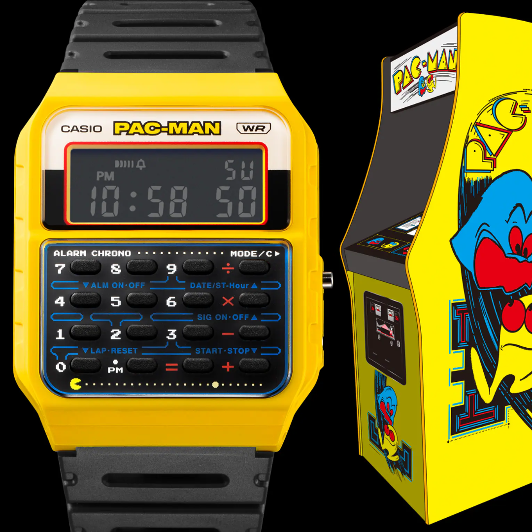 Reloj Calculadora Casio Vintage CA-53WPC-1BDR PAC-MAN