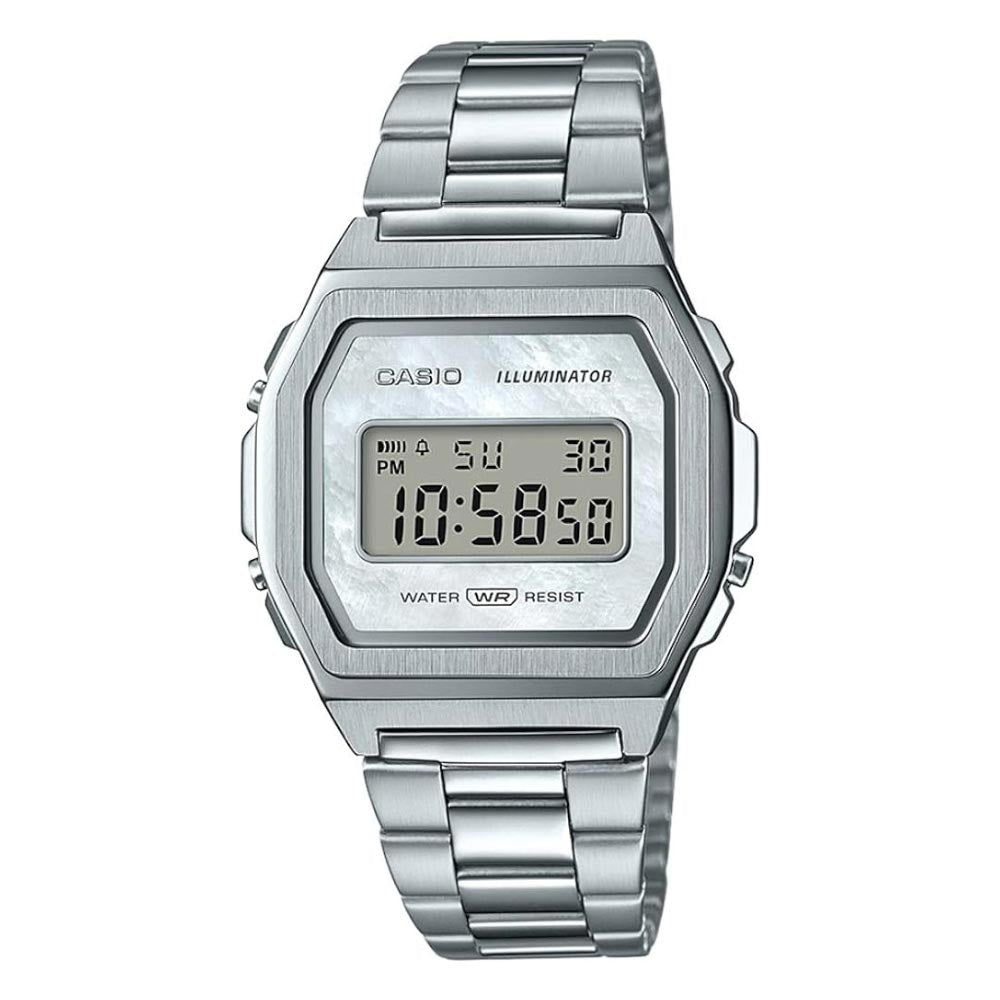 Reloj Casio Vintage A1000D-7EF Caja Metálica Plateado