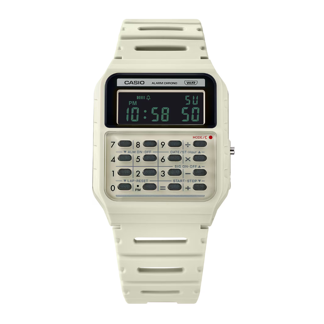 Reloj Calculadora Casio Vintage CA-53WB-8B Blanco 1972