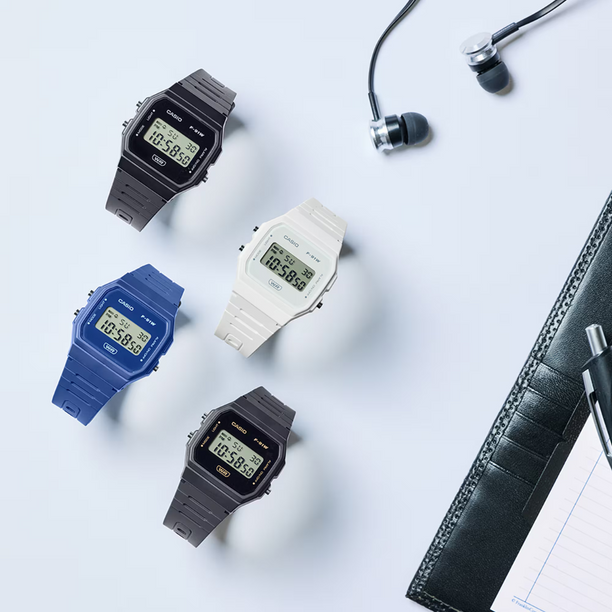 Reloj Casio Vintage F-91WB-2A1 Bio Resina Azul