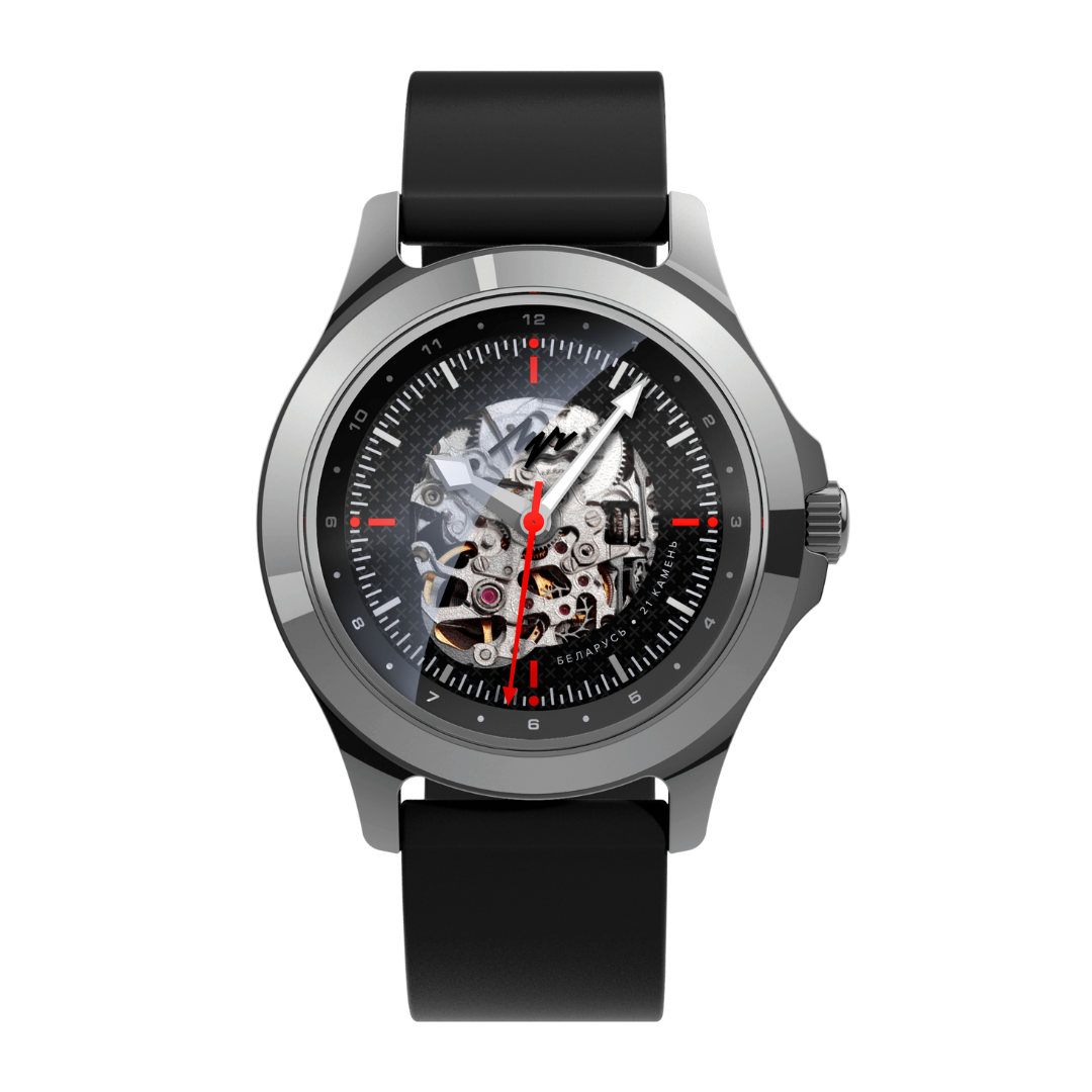 Reloj Luch Skeleton 337060337 Fabricado en Bielorrusia 41mm