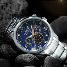 Reloj Citizen AP1050-81L Eco Drive Moonphase Sapphire Made in Japan 42mm