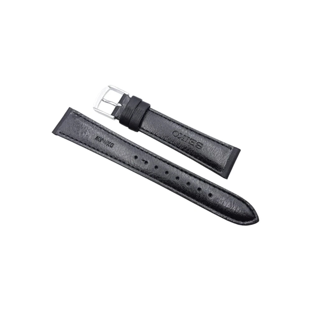 Correa de cuero Seiko DX61A 20mm Negro