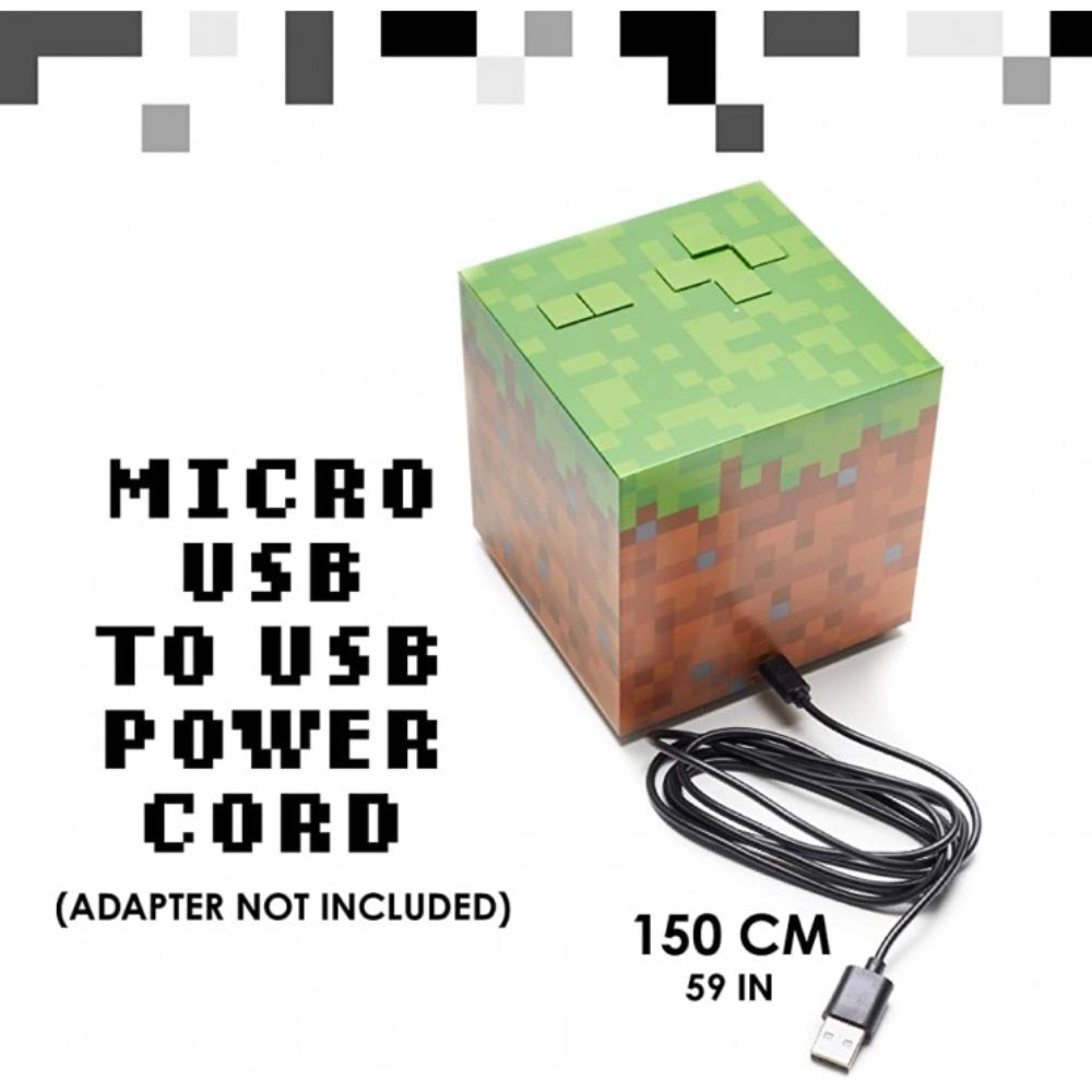 Reloj Despertador Minecraft Licenced By Mojang USB